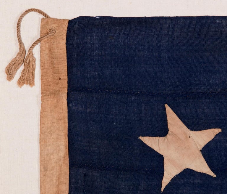 13 Star, 3rd MD Pattern, HandSewn Antique American Flag, Civil War Era