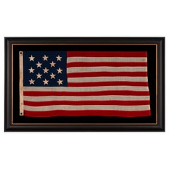 13 Star American Flag, Small in Scale, with Stars in a 3-2-3-2-3 Pattern