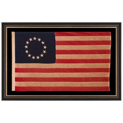 13 Star American Flag with Stars Sewn in the Betsy Ross Pattern