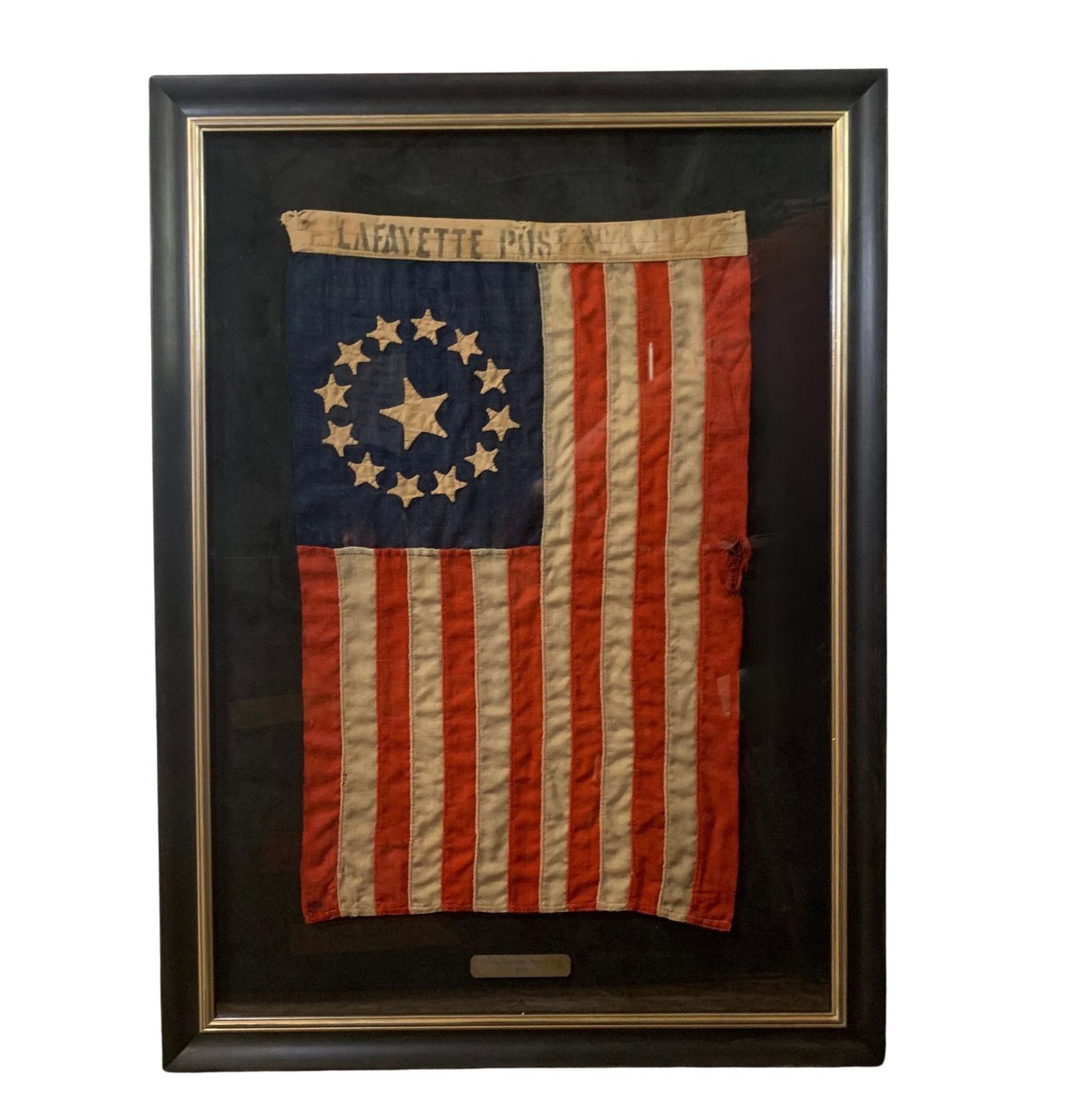 13-Star American Parade Flag, 1860 In Good Condition In Colorado Springs, CO