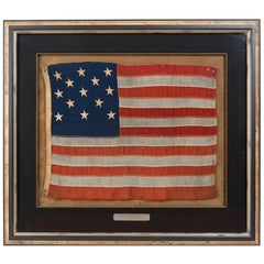 13-Star Antique American Flag, Hopkinson Star Pattern, circa 1890-1910