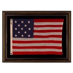 13 Star Antique American Flag, Inscribed "Spenge" ca 1895-1926