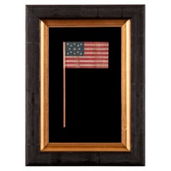 13 Star Antique American Parade Flag, Ca 876