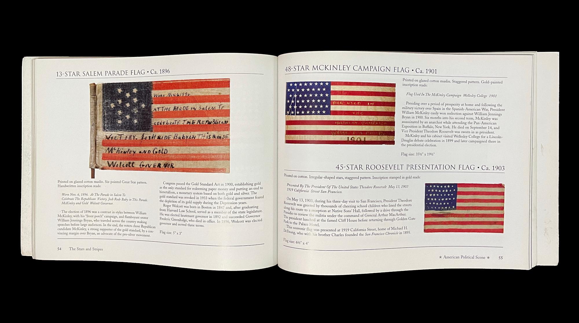 Late 19th Century 13 Star Antique Parade Flag, Hand Inscribed by the Owner in Salem, MA 1896 For Sale