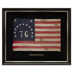 Antique 13-Star Bennington "76" Parade Flag, Early 20th Century