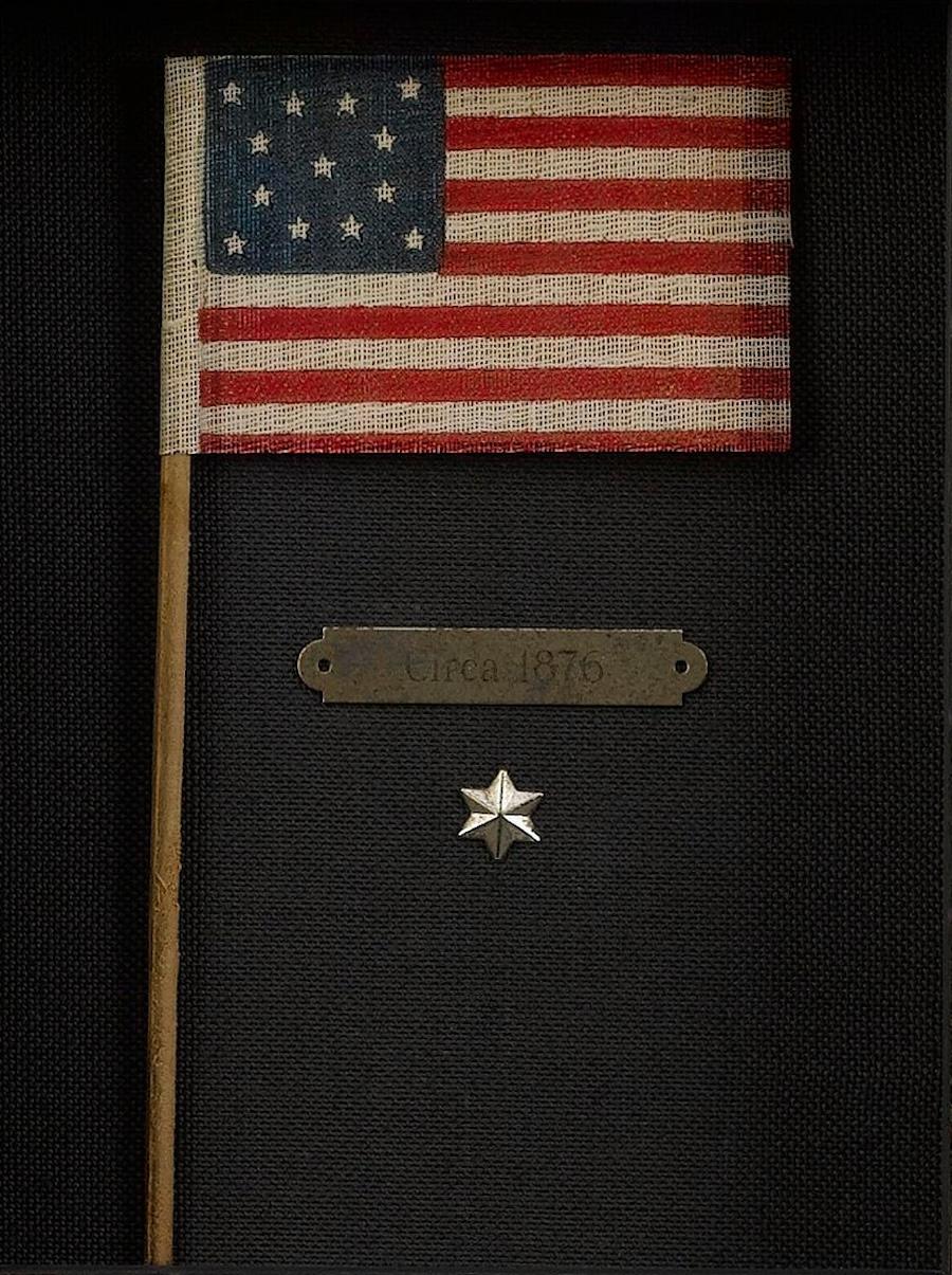 Dyed 13-Star Flag Waver for the Centennial Celebration For Sale