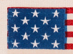 13 Star Woven Silk Ribbon, ca 1876-1910