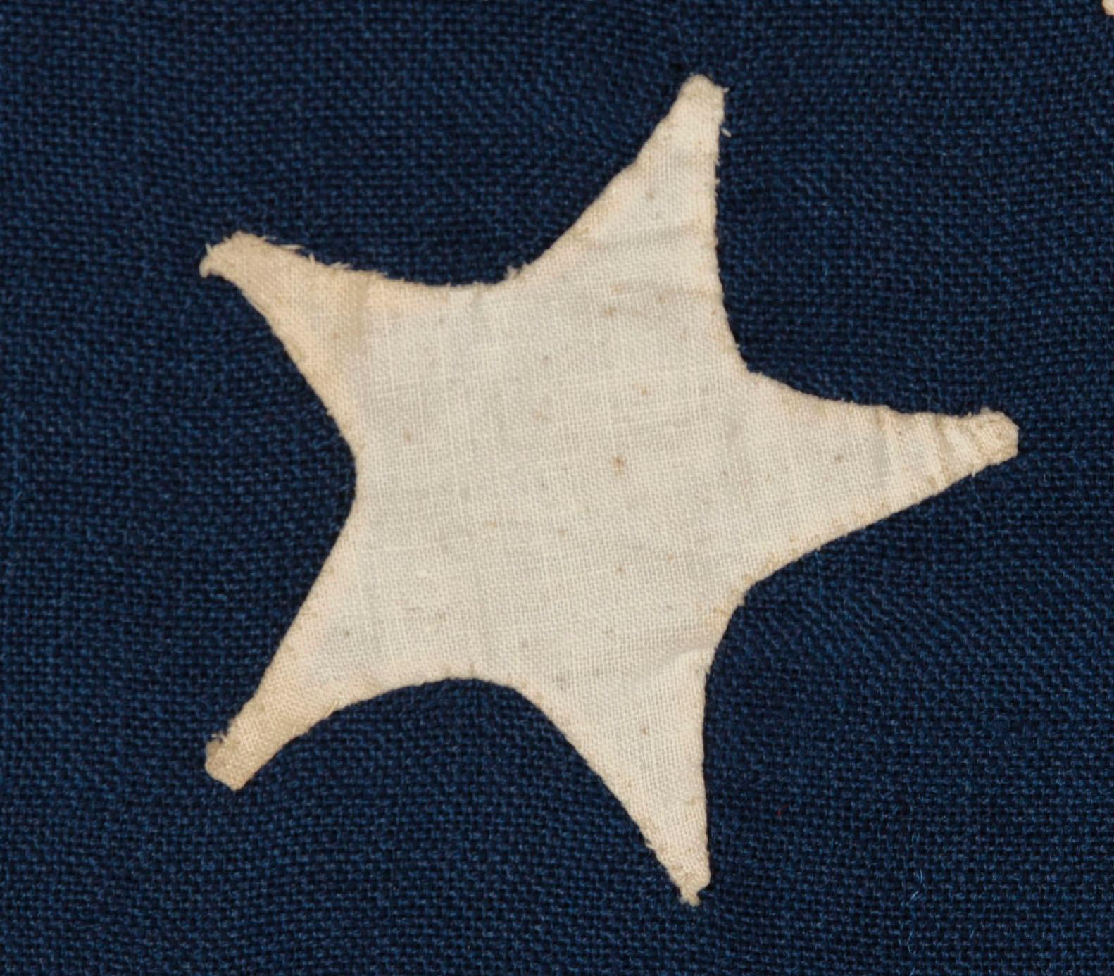 Wool 13 Stars in the Circular Wreath Pattern Often Attributed to Betsy Ross