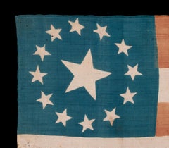 13 Stars on a flag Made for the 1840 Presidential Campaign of W.H. Harrison