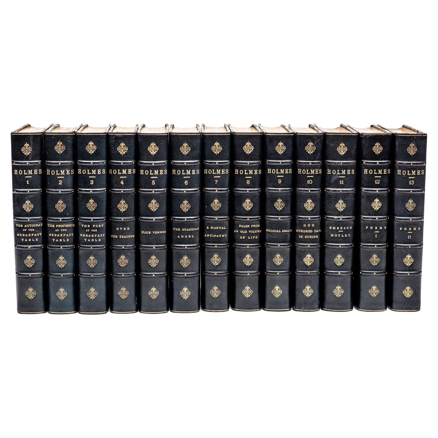 13 Volumes. Oliver Wendell Holmes, The Works.