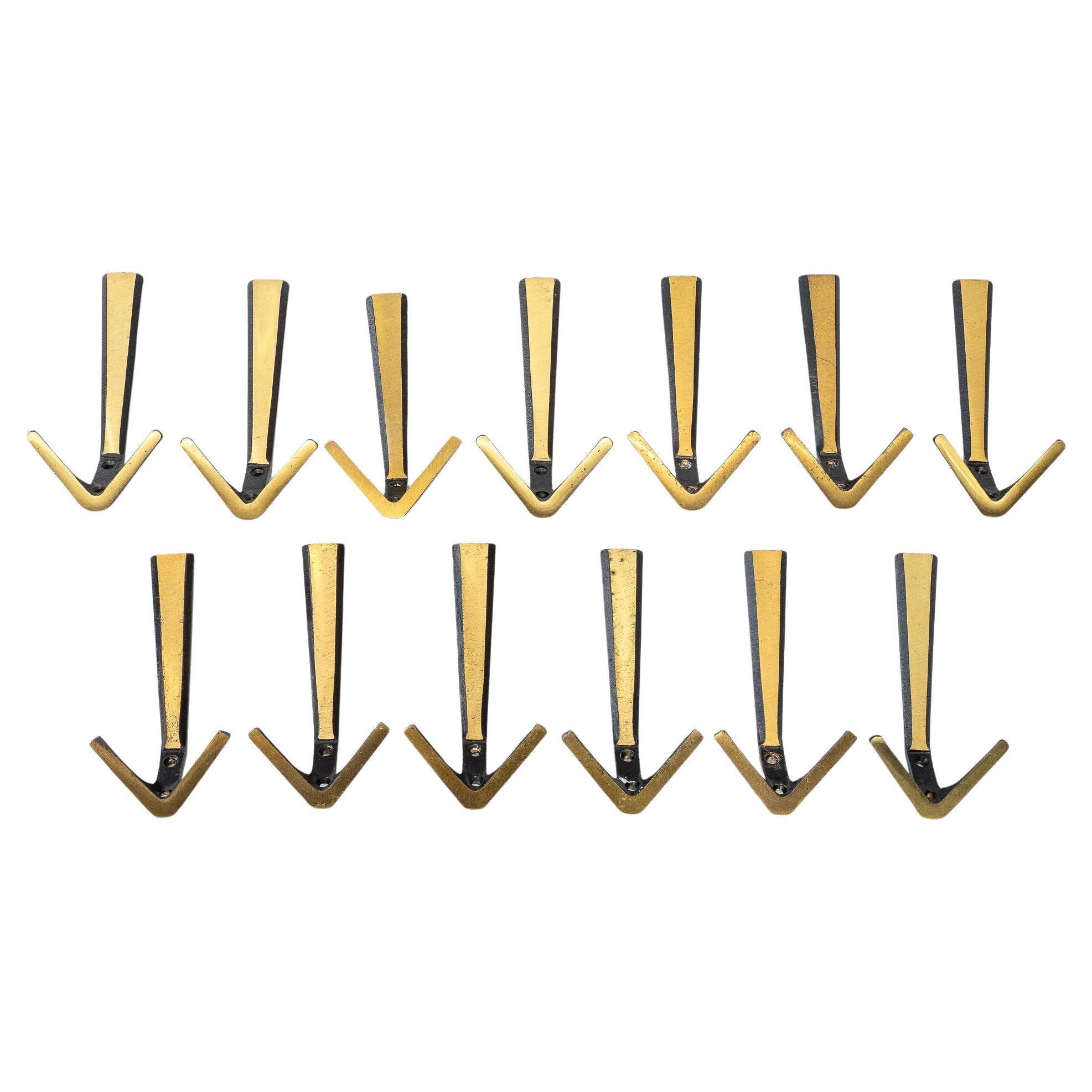 13 Wall Hooks by Herta Baller, around 1950s
