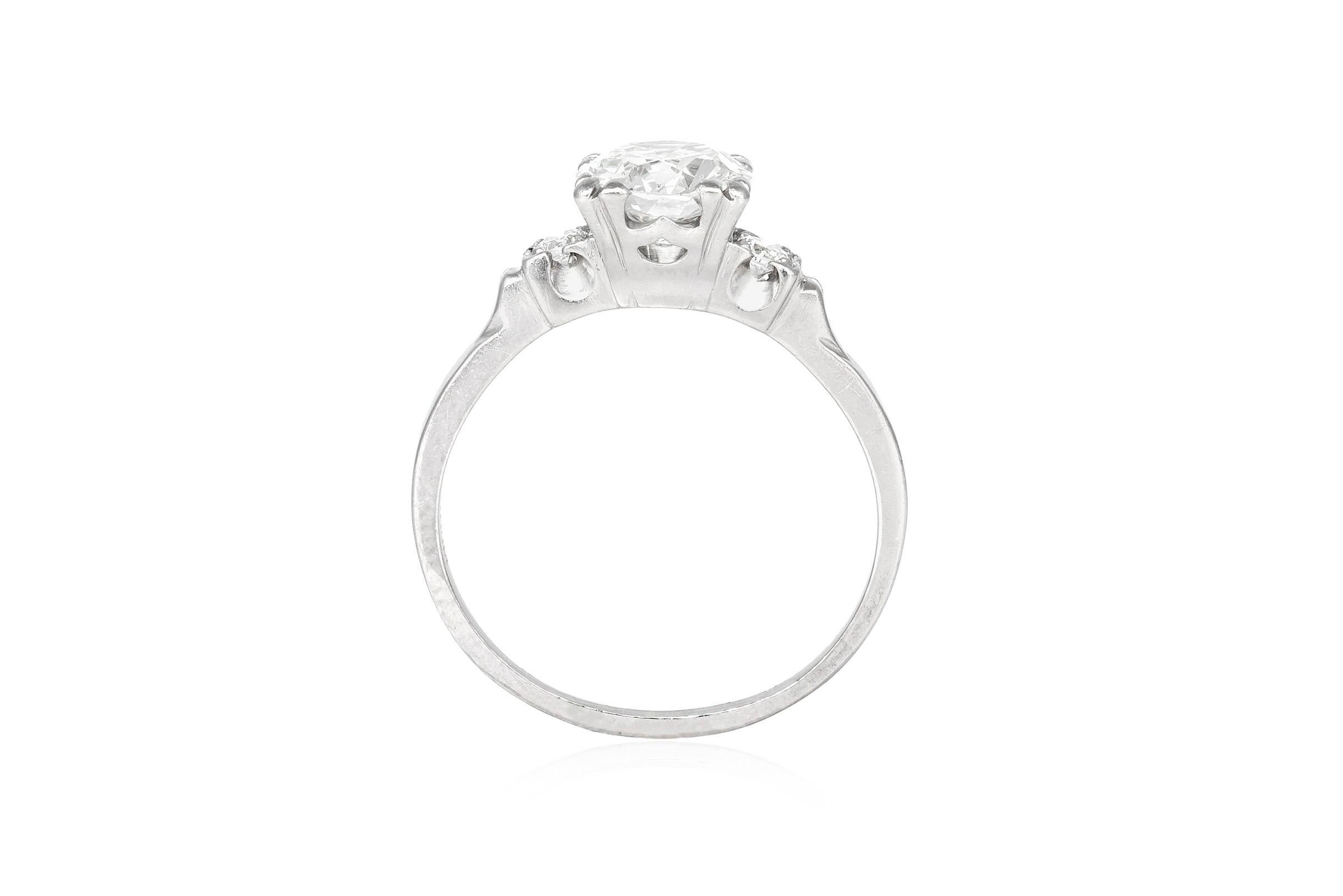 1930s platinum diamond ring