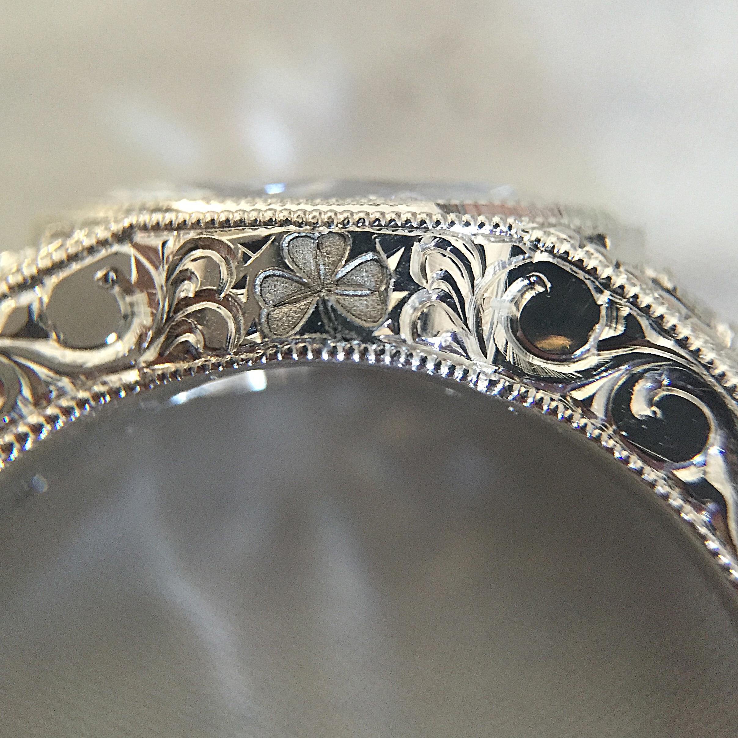 De las mujeres Anillo grabado a mano con bisel de marquesa de 1,30 quilates aproximadamente, Ben Dannie en venta