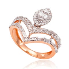 1.30 Carat Diamond 18 Karat Gold Revere Diamond Ring