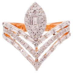 1.30 Carat Diamond 18 Karat Gold Revere Diamond Ring