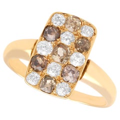 1.30 Carat Diamond and 14k Yellow Gold Ring - Antique Circa 1890