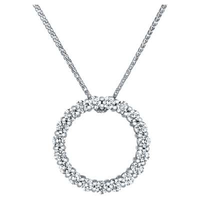 DAMIANI 1.30 Carats Diamond Pave Gold Cross Pendant Necklace For Sale ...