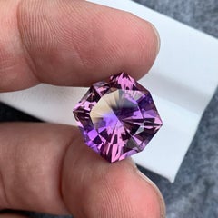 13.0 Carat Gorgeous Faceted Ametrine from Bolivia Fancy Octagon Cut