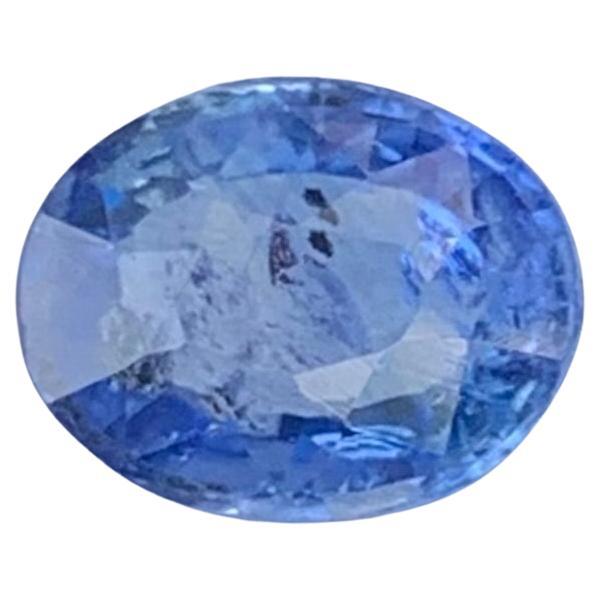 1.30 Carat Natural Loose Blue Sapphire Oval Shape Gemstone (Saphir bleu en vrac de forme ovale) en vente