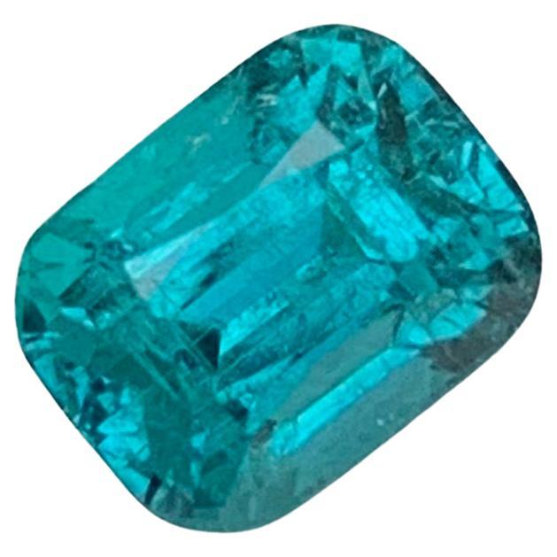 1.30 Carat Natural Loose Indicolite Tourmaline Cushion Shape Gem For Ring 