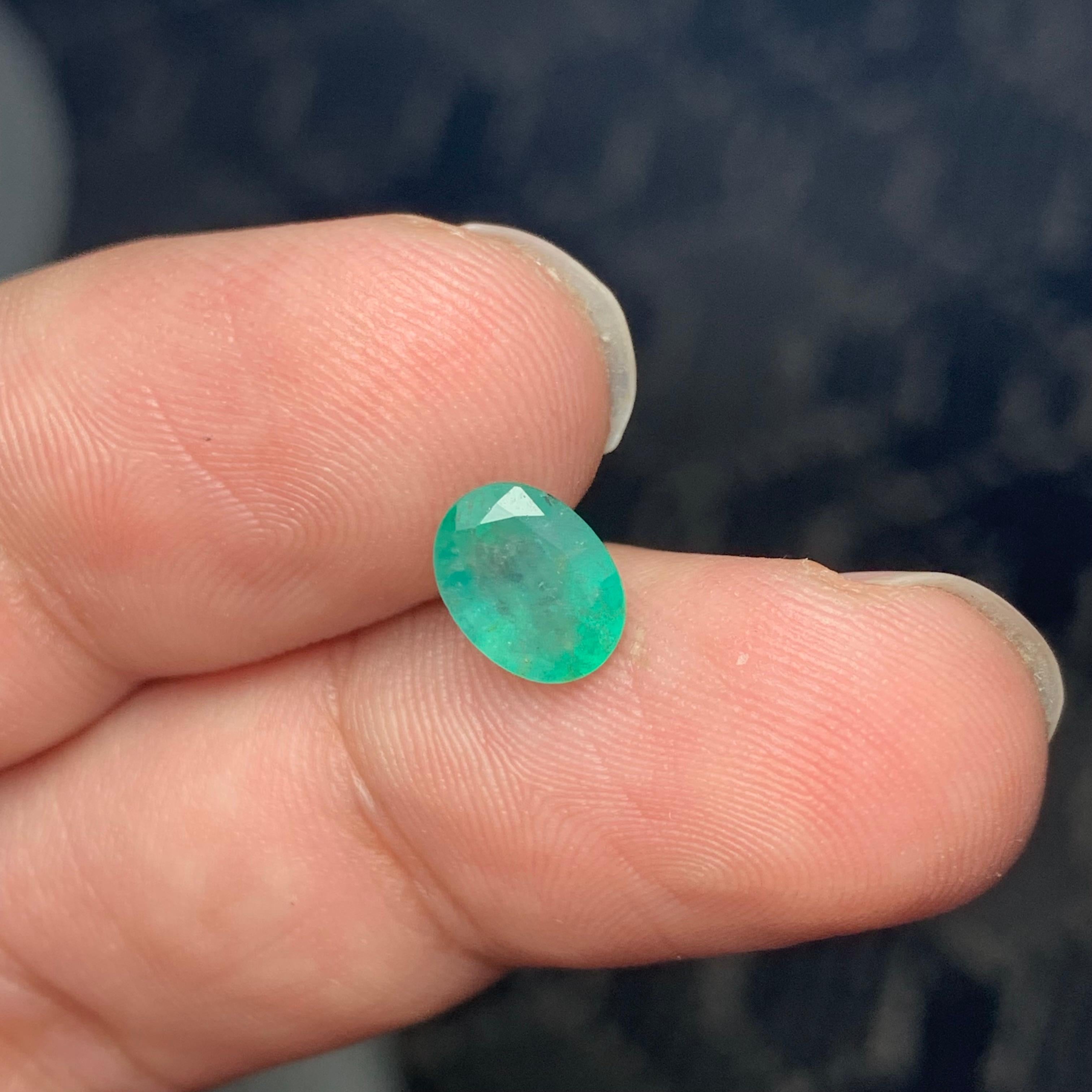 Loose Emerald

Weight: 1.30 Carats
Dimension: 7.9 x 6 x 4.1 Mm
Origin: Zambia
Cut: Oval
Color: Green
Treatment: Non
Certificate: On Demand

Zambian emeralds are prized gemstones known for their vibrant green hue and exceptional clarity. Found
