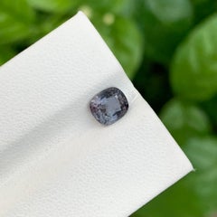 1.30 Carat Natural Loose Grey Spinel Cushion Shape Gem For Jewellery