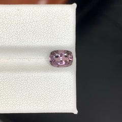 1.30 Carat Natural Loose Purplish Spinel Stone Cushion Cut Burmese Gemstone
