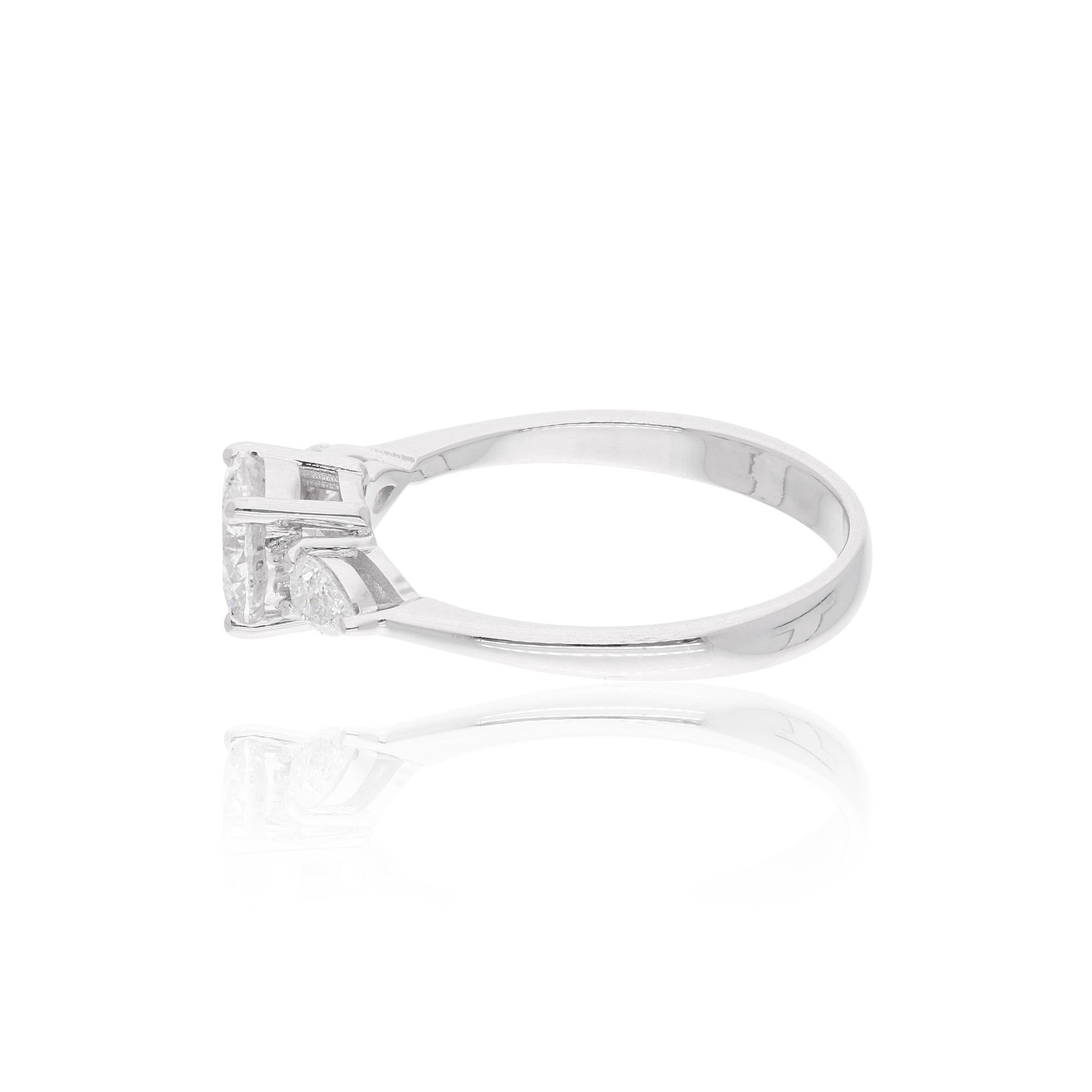 Cast from 18-karat gold, these exquisite ring is handset with 1.30 carats of sparkling diamonds.

The ring is a size 7 US and may be resized to larger or smaller upon request. FOLLOW SPECTRUM JEWELS storefront to view the latest collection &