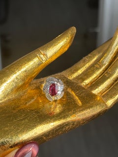 1.30 Carat Ruby Ring made in PT900