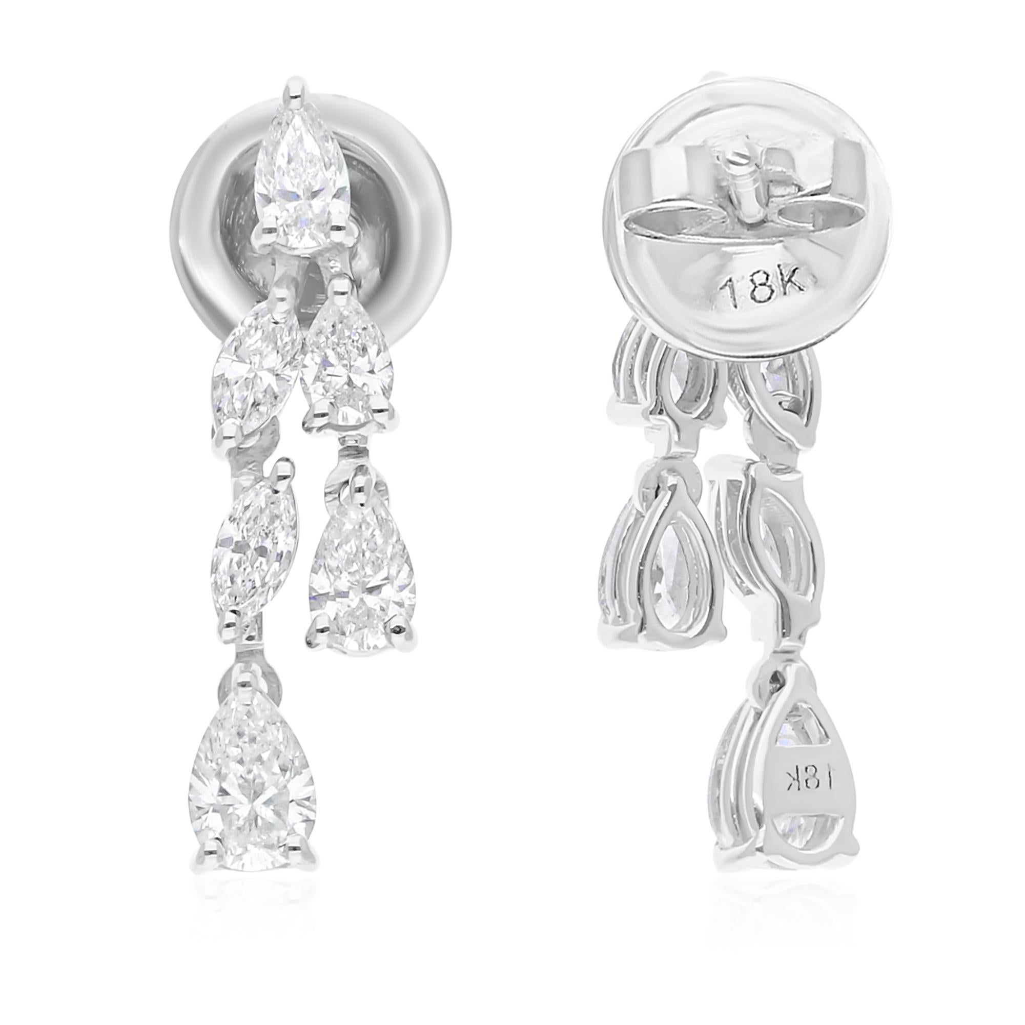 Cast from 14-karat gold, these exquisite earrings are handset with 1.30 carats of sparkling diamonds.

FOLLOW SPECTRUM JEWELS storefront to view the latest collection & exclusive pieces. Spectrum Jewels is proudly rated as a Top Seller on 1stdibs