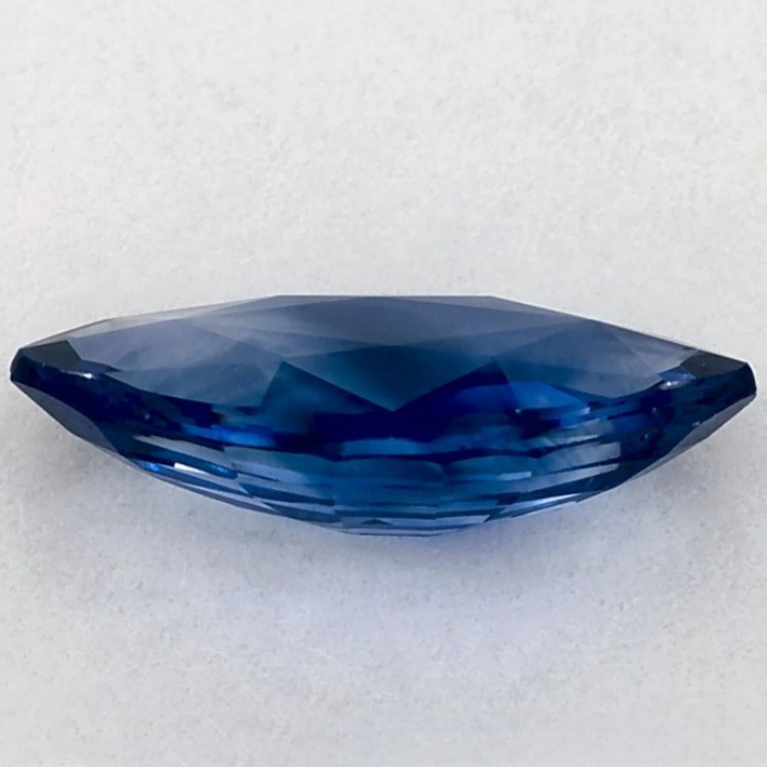 Gema suelta de zafiro azul marquesa de 1.30 qt en Nuevo estado para la venta en Fort Lee, NJ