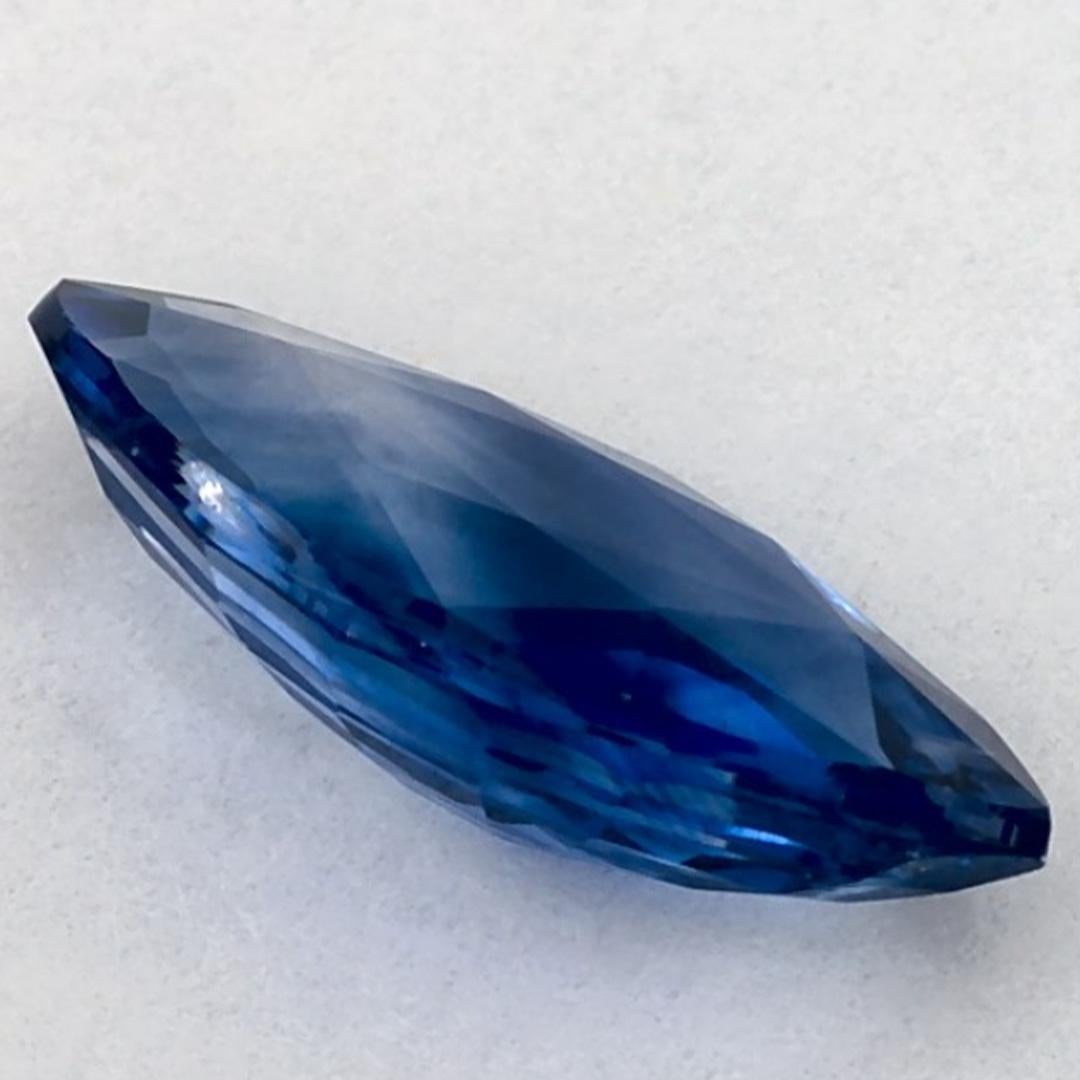 Gema suelta de zafiro azul marquesa de 1.30 qt en venta 1