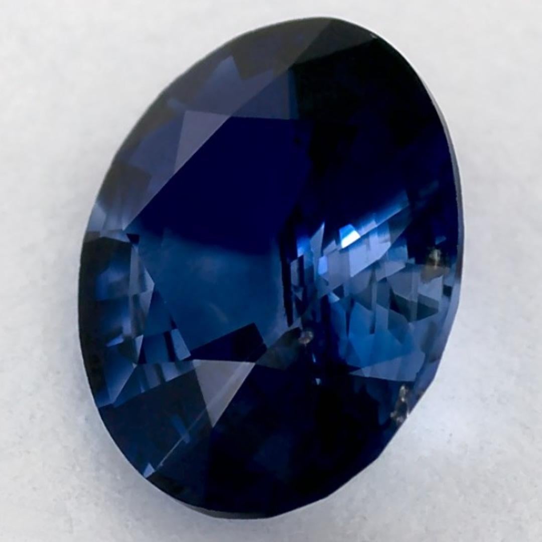 1.30 qt Zafiro Azul Oval Gema Suelta Corte oval en venta