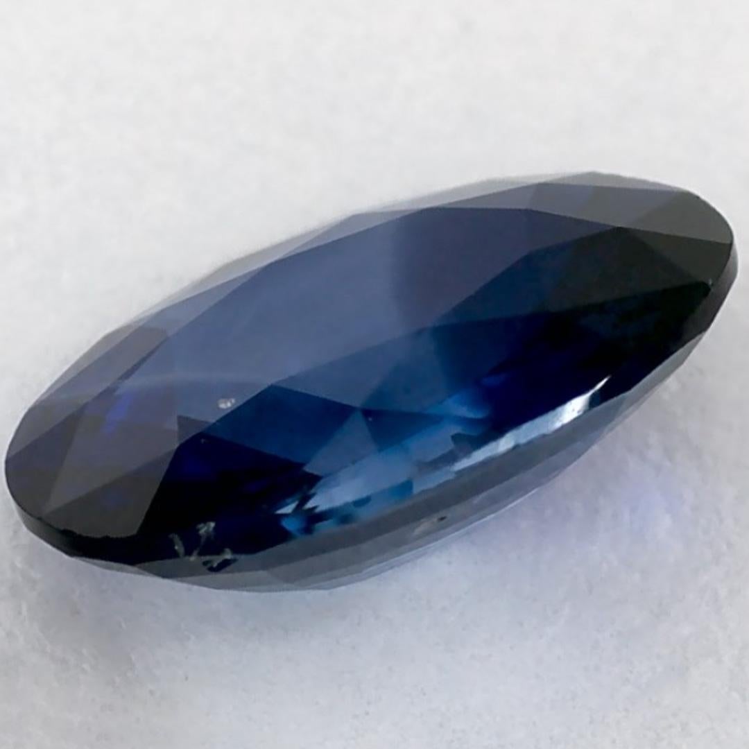 1.30 qt Zafiro Azul Oval Gema Suelta en venta 2