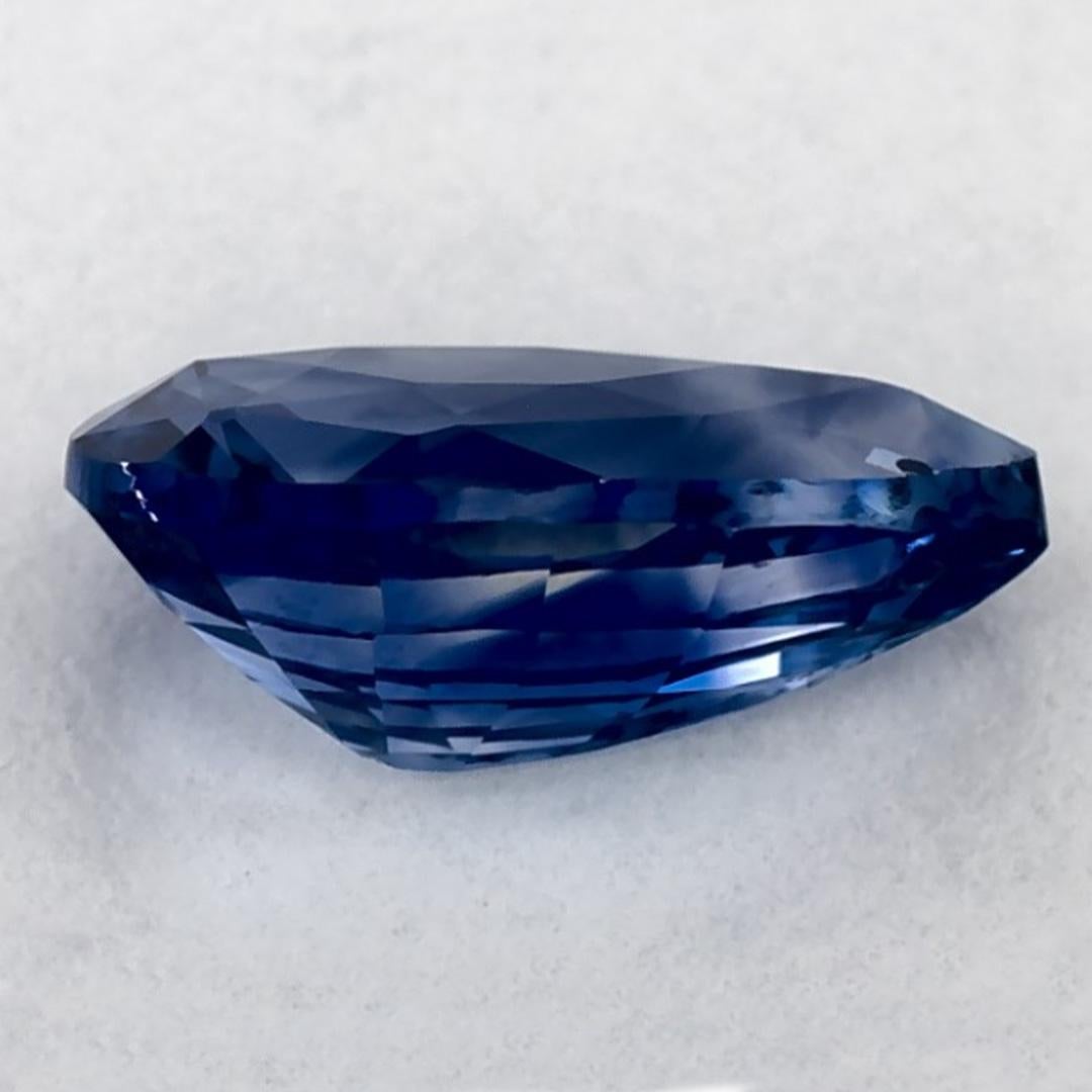 1.30 carati di zaffiro blu a forma di pera sciolto In condizioni Nuovo in vendita a Fort Lee, NJ