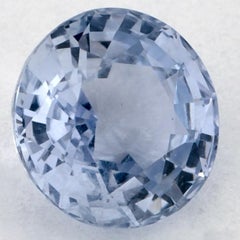1.30 Ct Blue Sapphire Round Loose Gemstone (pierre précieuse en vrac)