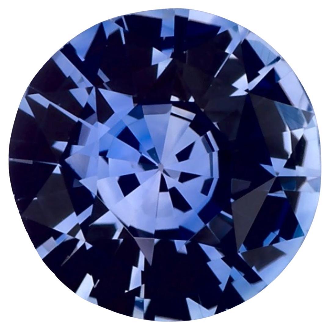 1.30 Karat Blauer runder Saphir, loser Edelstein