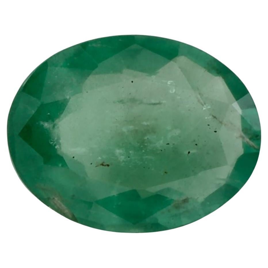 1.30 Ct Emerald Oval Loose Gemstone For Sale