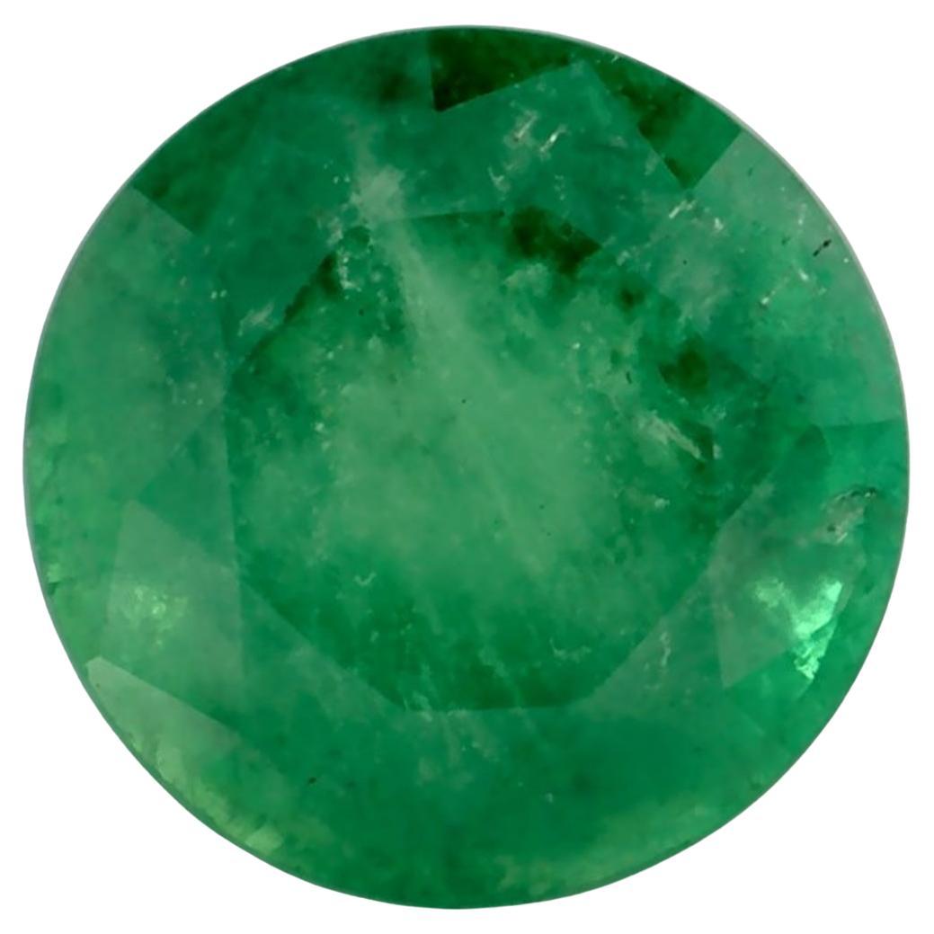 1.30 Ct Emerald Round Loose Gemstone (pierre précieuse en vrac)
