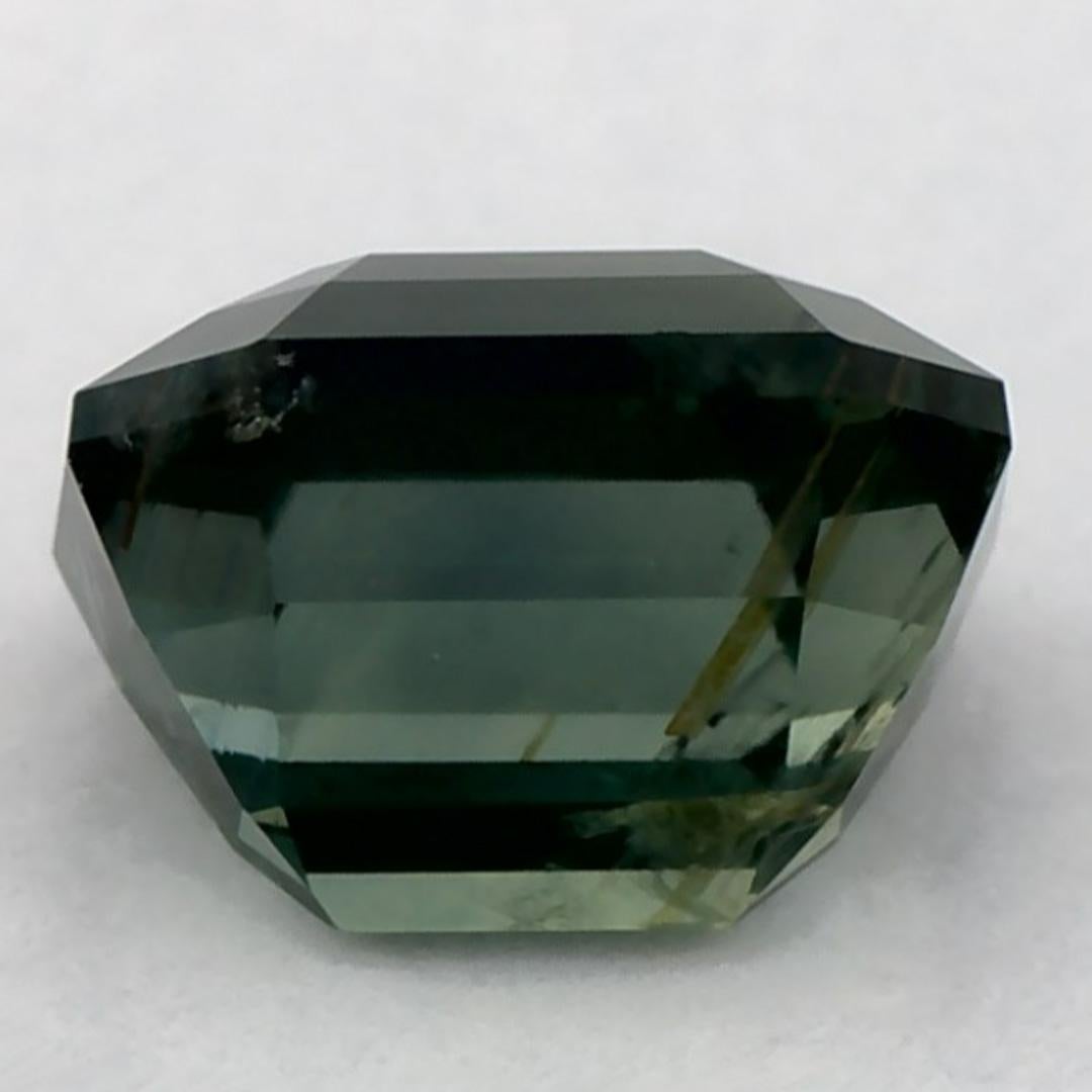 1.30 Ct Green Sapphire Octagon Cut Loose Gemstone In condizioni Nuovo in vendita a Fort Lee, NJ