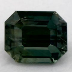 1.30 Ct Green Sapphire Octagon Cut Loose Gemstone