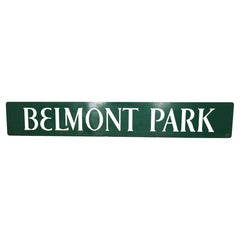 130 in. Long Aluminum Belmont Park Racetrack Sign