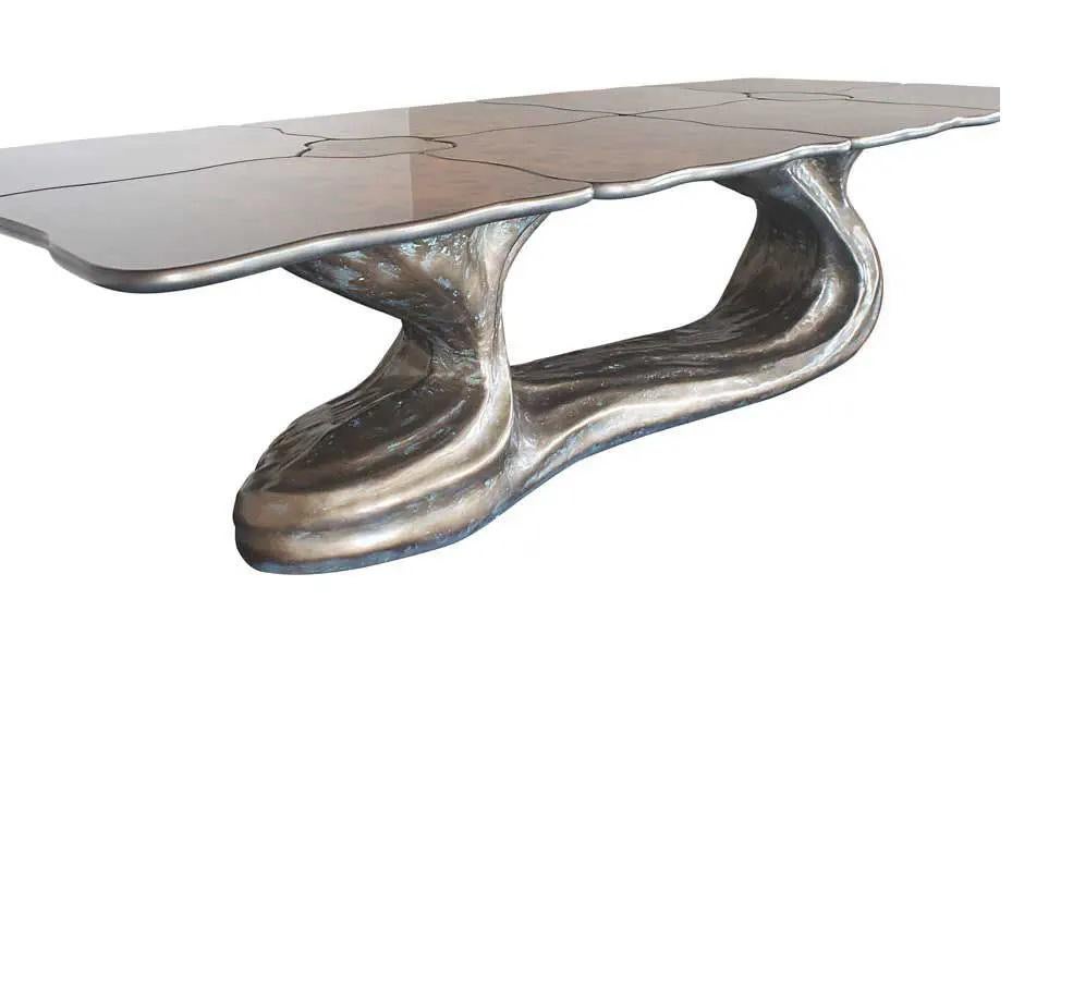 Résine Table de salle à manger d'extérieur 130