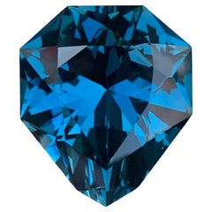 13.00 Carat Natural Loose London Blue Topaz Shield Cut Gemstone