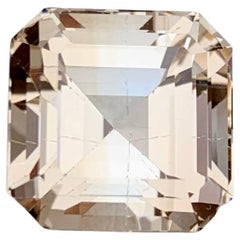 13.00 Carat Natural Loose Peach Topaz Stone Asscher Cut Pakistani Gemstone