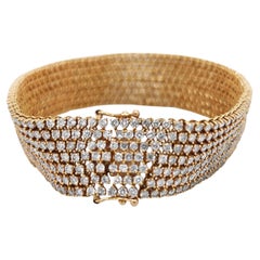 Armband aus Roségold mit 13,00 Karat weißen Diamanten