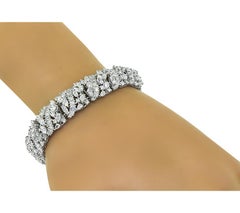 13.00ct Diamant-Platin-Armband