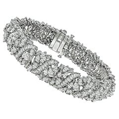 13.00ct Diamant-Platin-Armband