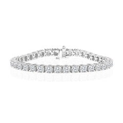13.04 Carat "40pt each" Round Diamond Tennis Bracelet