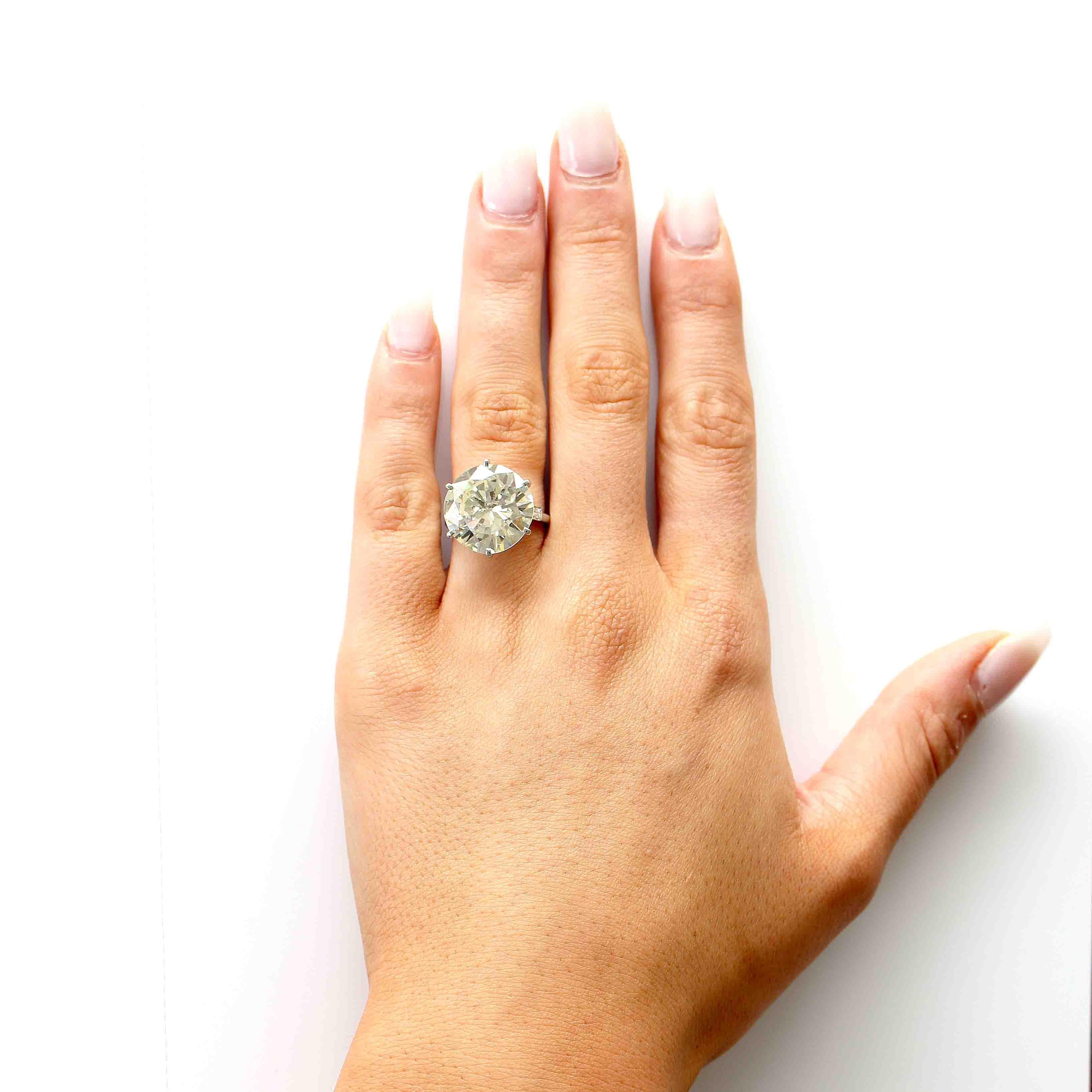 Women's 13.06 Carat Diamond Mounted by Van Cleef & Arpels